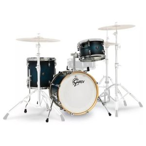 Gretsch Shell-Set Renown Maple Satin Antique Blue Burst con Floor Tom 14'