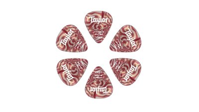 Taylor 351 Thermex Guitar Picks 1,00 Ruby Swirl 6 Pack