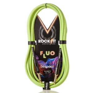 Bespeco Cavo Fluo Giallo Strumenti Jack Mono Jack Mono Mt 4,5