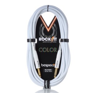 Bespeco Cavo Strumenti Jack Mono Jack Mono Mt 4,5 Rockit Guaina Bianca