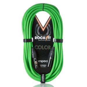 Bespeco Cavo Microfonico XLR M a XLR F Rockit Mt 6 Guaina Verde