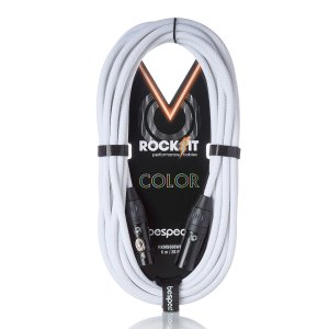 Bespeco Cavo Microfonico XLR M a XLR F Rockit Mt 6 Guaina Bianca