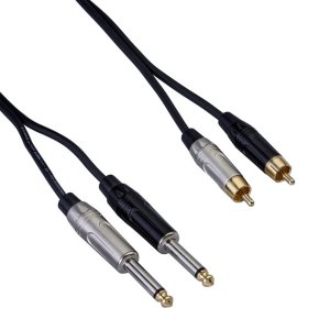 Bespeco Cavo Interlink 2 x jack 6,3 mm  2 x RCA Mt 3