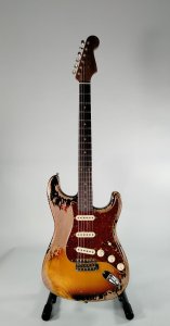 Fender Custom Shop F22 Ltd Super Heavy Relic 1960 Stratocaster 3 Tone Sunburst