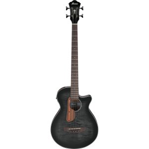 Ibanez Basso Acustico Elettrificato Transparent Black High Gloss