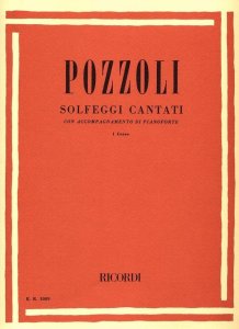 Ricordi Pozzoli Solfeggi Cantati con Accompagnamento di Pianoforte I Corso