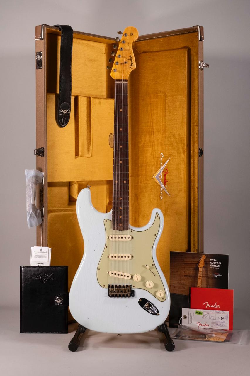 Fender Custom Shop 1959 Stratocaster Journeyman Relic Super Faded AG Sonic Blue