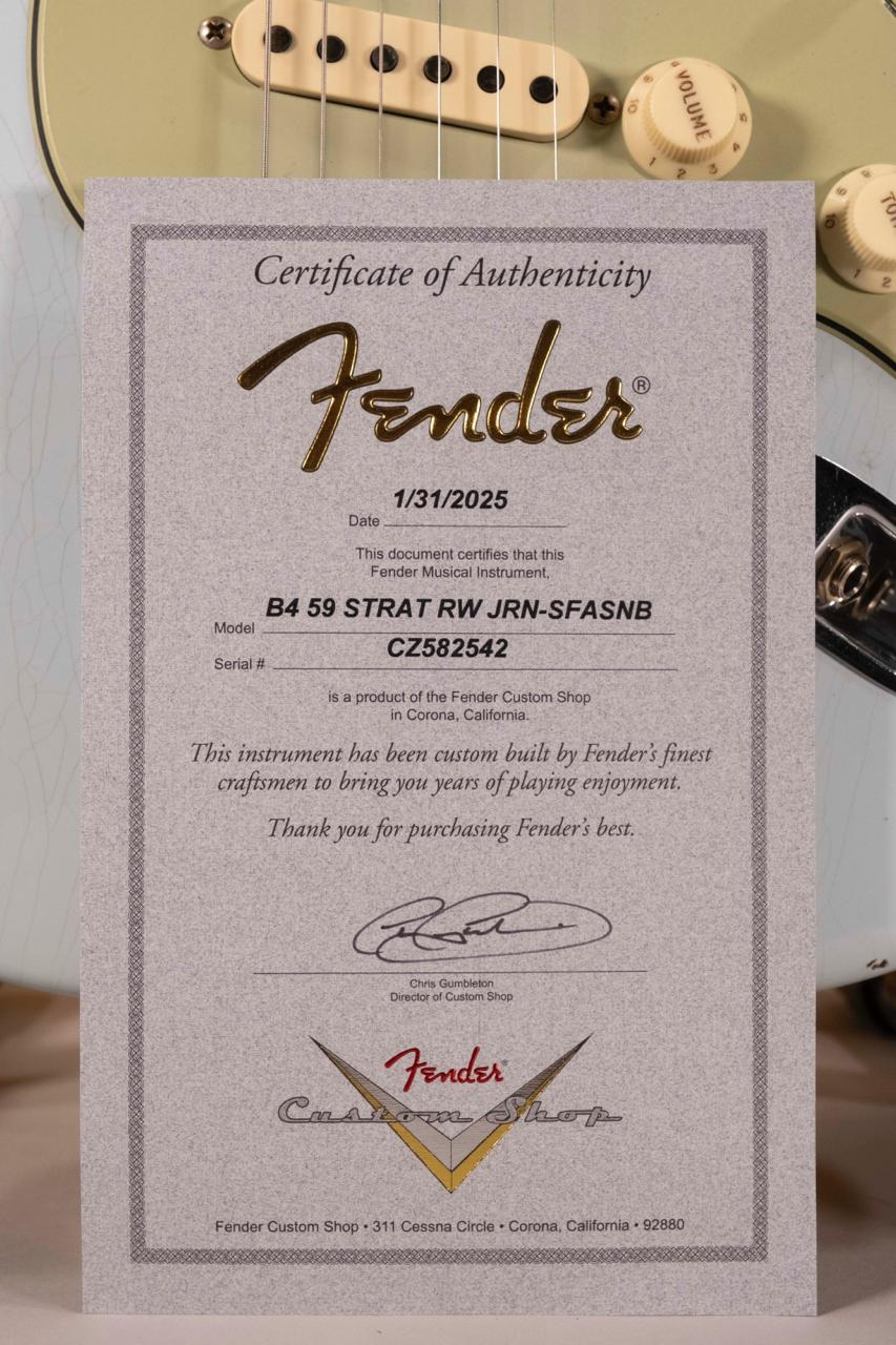 Fender Custom Shop 1959 Stratocaster Journeyman Relic Super Faded AG Sonic Blue