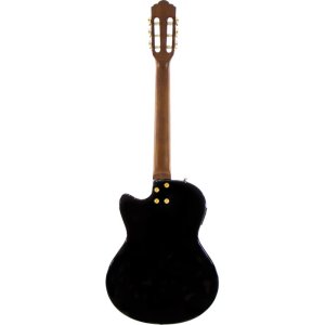 Stagg Chitarra Classica Solid Body Elettrificata Nera