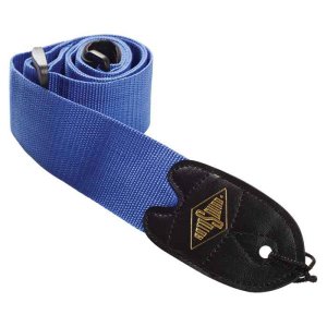 Rotosound STR3 Tracolla in Tela Blu Terinali in Pelle