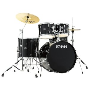 Tama Stagestar 5Pc Drum Kit Black Night Sparkle con Piatti Meinl