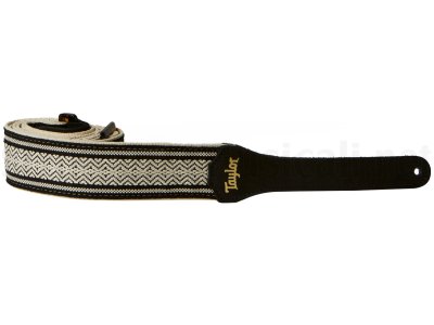 Taylor Academy Strap White Black Jacquard 2'