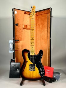 Fender Custom Shop 50s Telecaster Thinline Nos MN 2-Color Sunburst