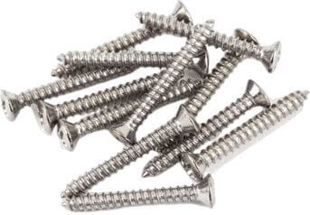Fender Bass Telecaster Bridge Strap Button Mounting Screws Chrome Set 12 Pz