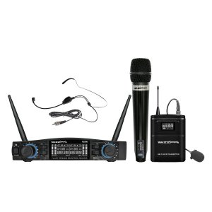 Zzipp Set Doppio Radiomicrofono a Gelato ed Archetto Uhf 48 Ch